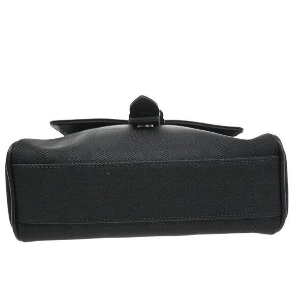 Burberry Black Label Shoulder Bag Crossbody Check Nylon Leather Black 67CA360 - Picture 6 of 15